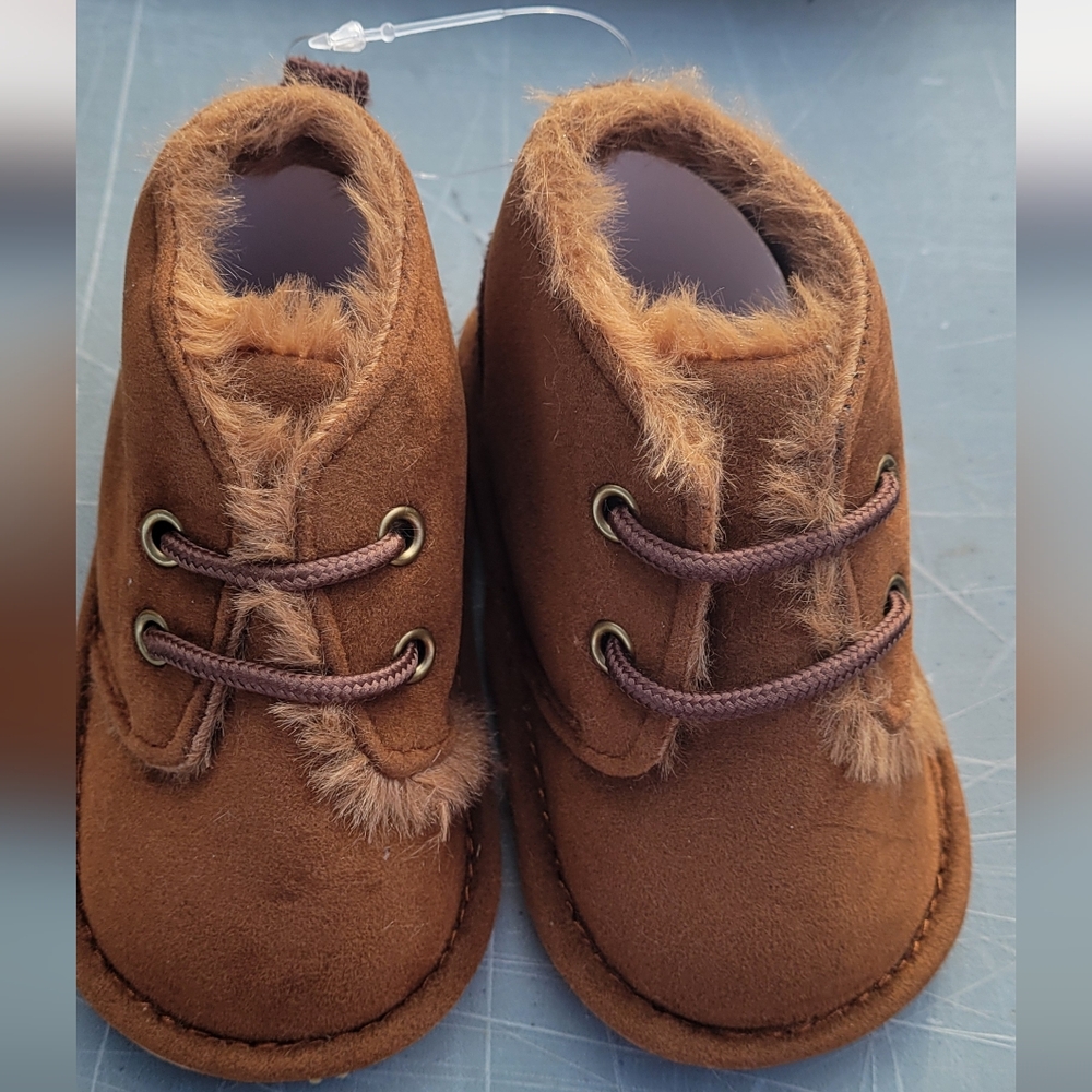 Cozy Brown Kids Boots
